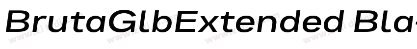 BrutaGlbExtended Bla字体转换